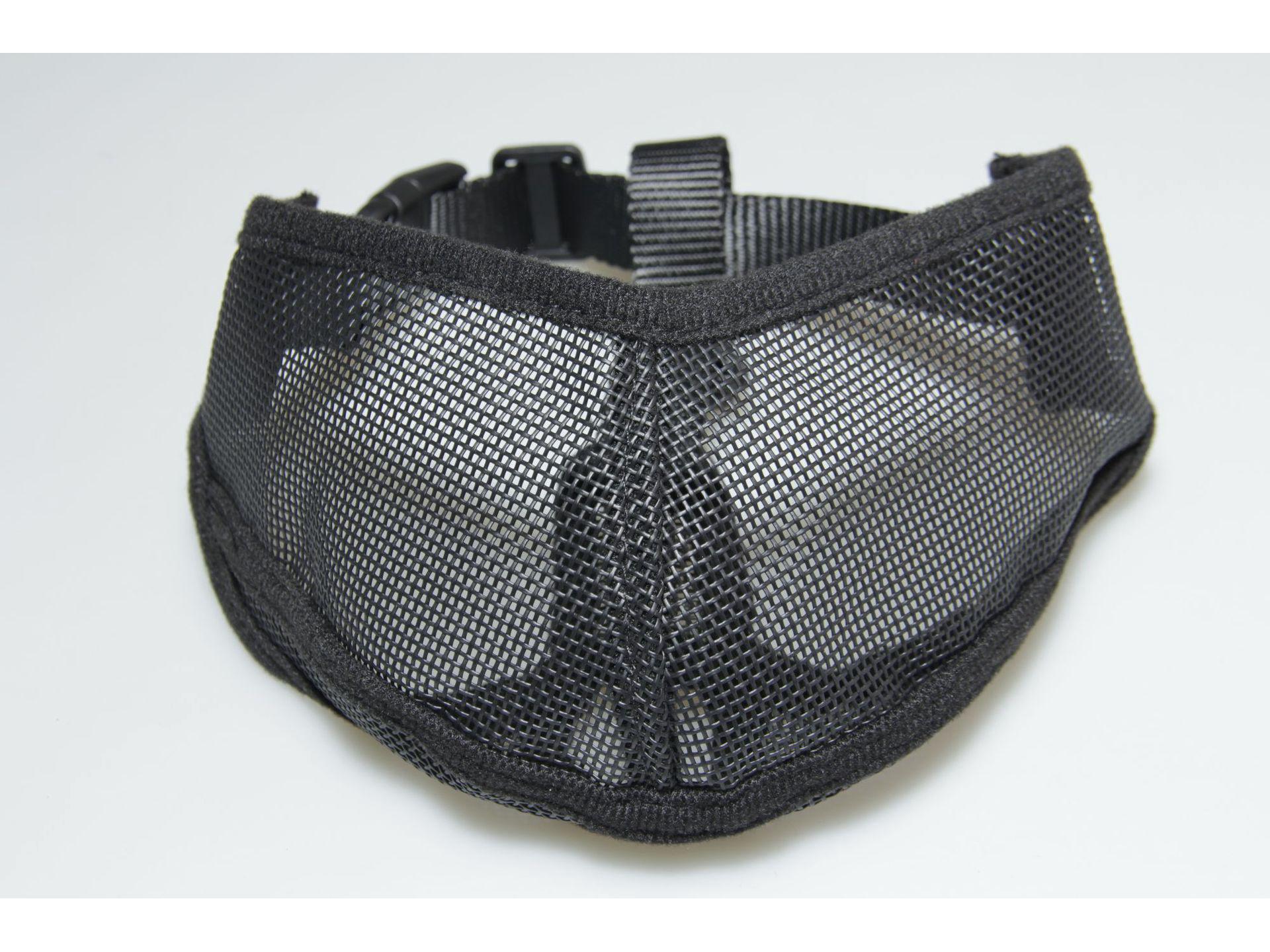 

Дышащий антилай и антипроглатывание намордник для собак с короткой мордой XL (11-19 kg) чёрный