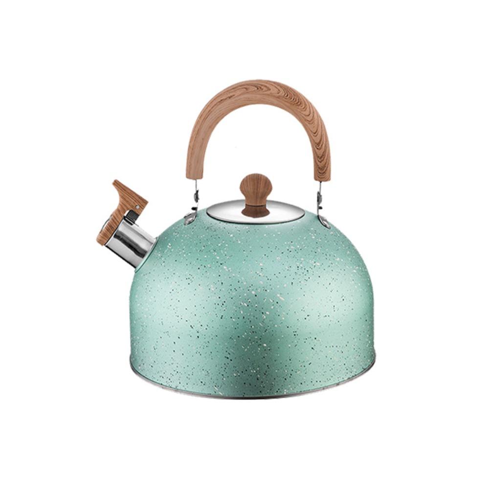Flat Bottom Star Point Whistle Kettle 2/3L Teapot Durable Stove Water Kettle  Induction Cooker