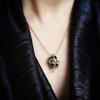 Fashionable and Versatile Snake Bone Chain Retro Magic Style Girl Necklace Pendant with Unique Temperament Inlaid