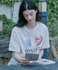 MALOUPE 5218 Amor Graphic T-Shirt (White)