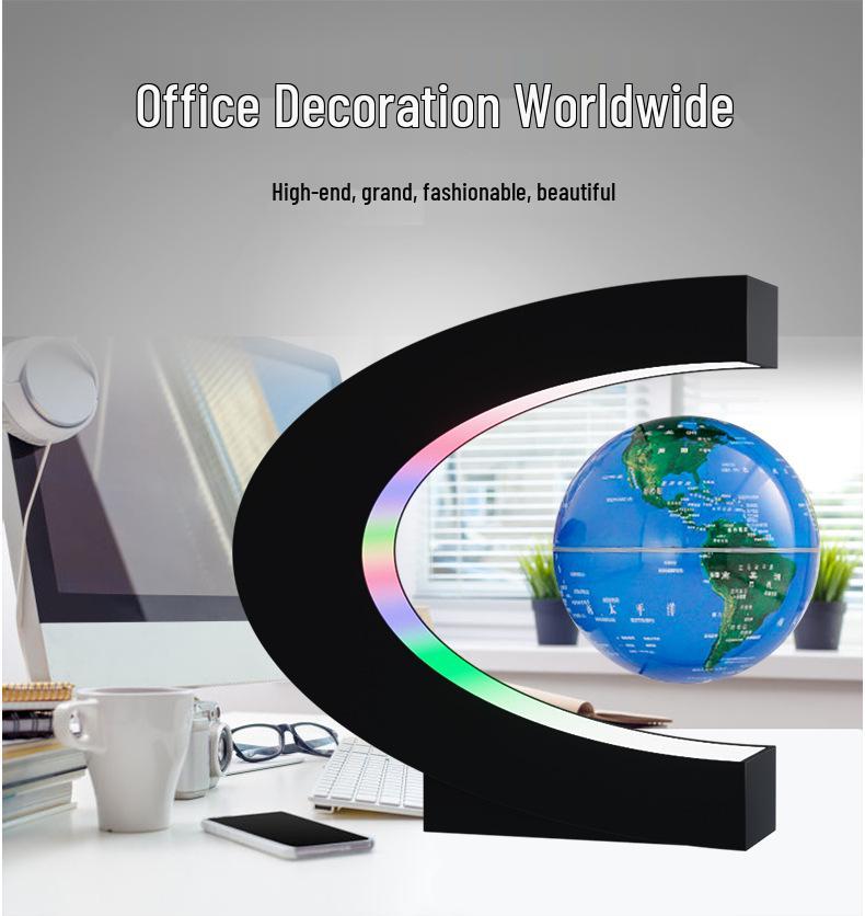 Creative Magnetic Levitation Globe Ornament - Perfect Desk Gift for Clients and Events