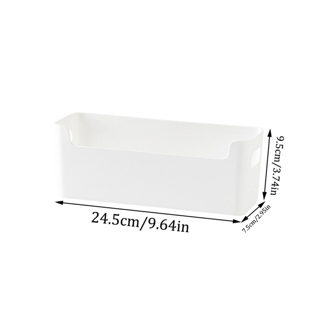 White Wall Hanging Storage Box, 1 /2 Wall Hanging Storage Artifacts, With Sticky Hooks, Suitable For Bedroom, Bathroom, Kitchen