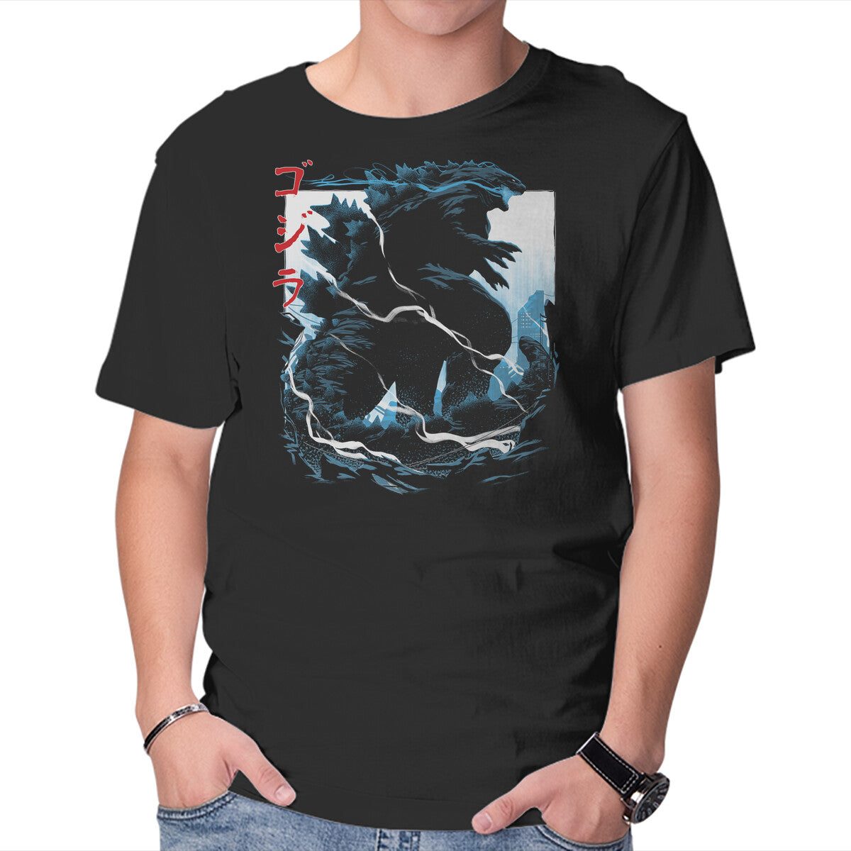 Unisex Crew Neck T-Shirt Kaiju Graphic Short Sleeve Casual Tee XXL
