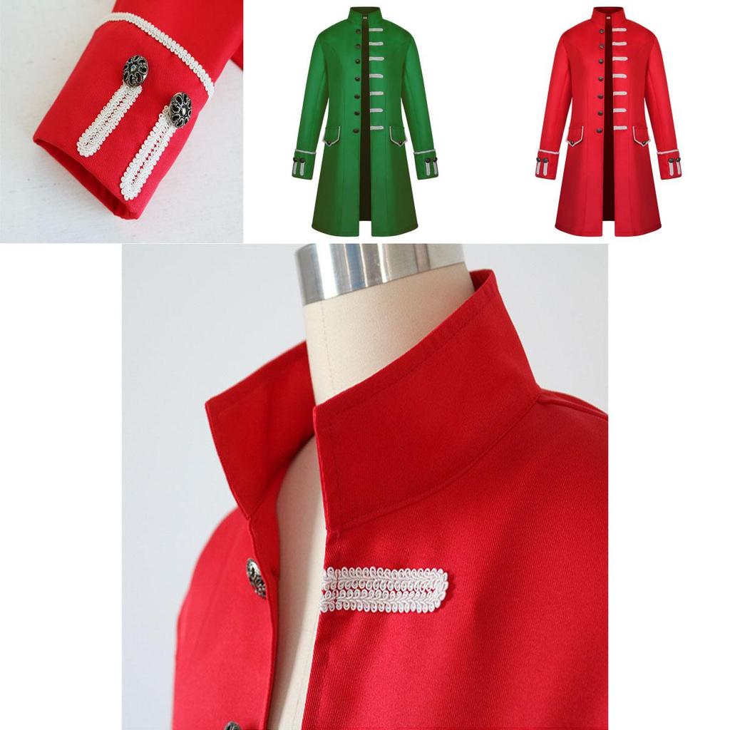 Unique Men Steampunk Vintage Jacket In Various Colors Perfect For Masquerade And Stage Performance