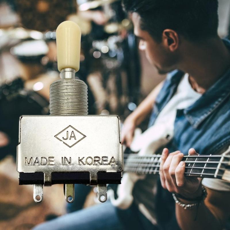Guitar Toggle Switches with 3 Tone Setting Stable Performances Simple Setup Metal and ABS Texture Suitable for Musicians