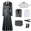 Addams Family Wednesday School Uniform Cosplay Halloween Costume