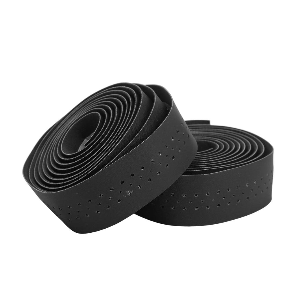 1 Pair Waterproof Bicycle Handlebar Tape Skid Resistance PU Leather Road Vehicle Handlebar