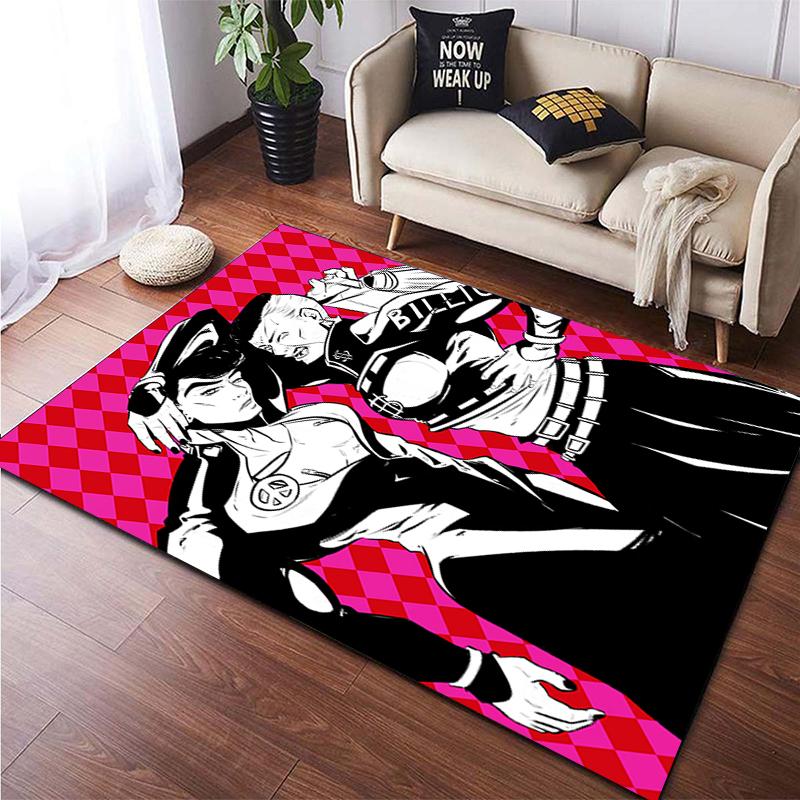 Jojo's Bizarre Adventure Carpet for Living room,Non Slip BATHROOM mat,Portable Lightweight Picnic Mat,bedroom Decor Rug