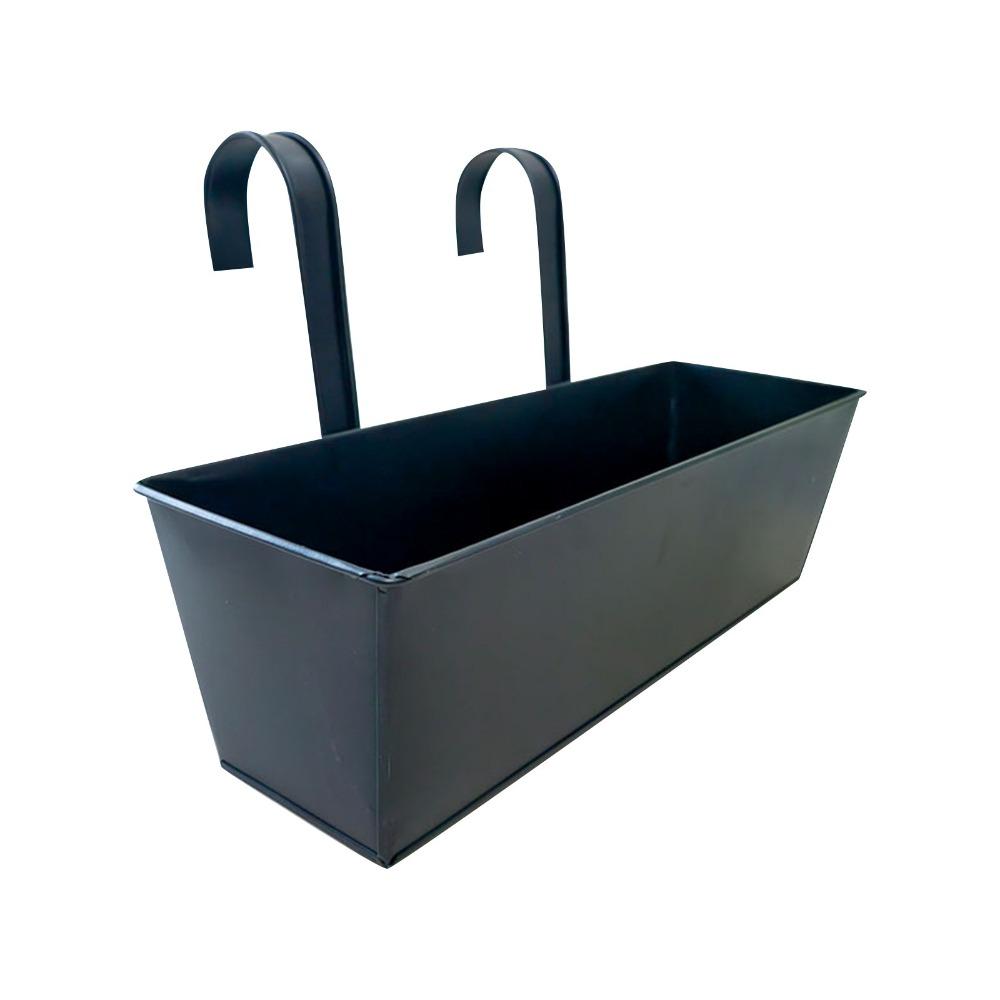 Iron Hanging Flower Pots Weather-Resistant Modern Boho Planter Durable Wall Mount Window Box