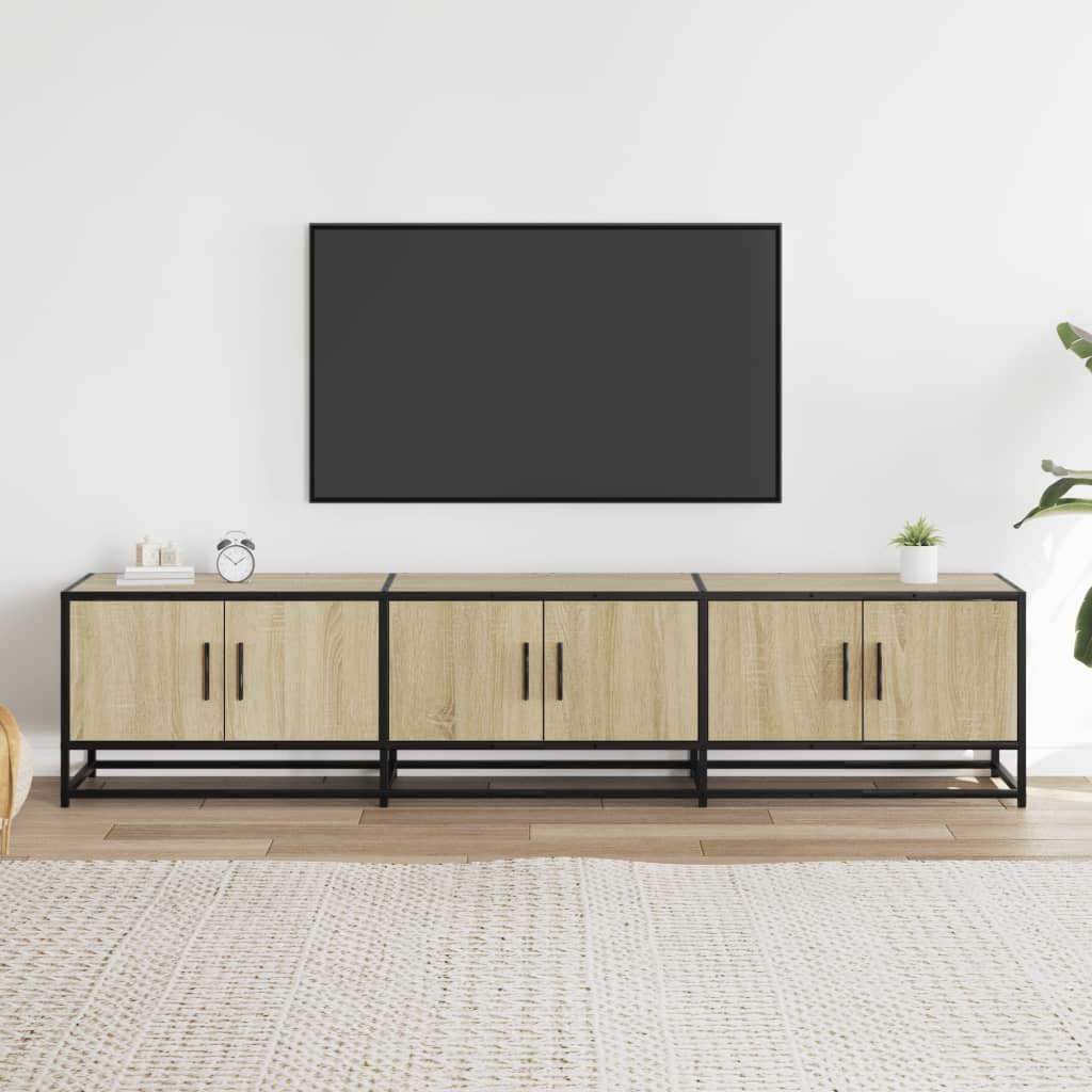 Vidaxl Szafka Pod Tv, Dąb Sonoma, 180X35X41Cm, Materiał Drewnopochodny