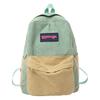 Schoolbag Harajuku Vintage Corduroy Backpack Women's Simple Versatile Large Capacity Student School Bag Casual Backpack