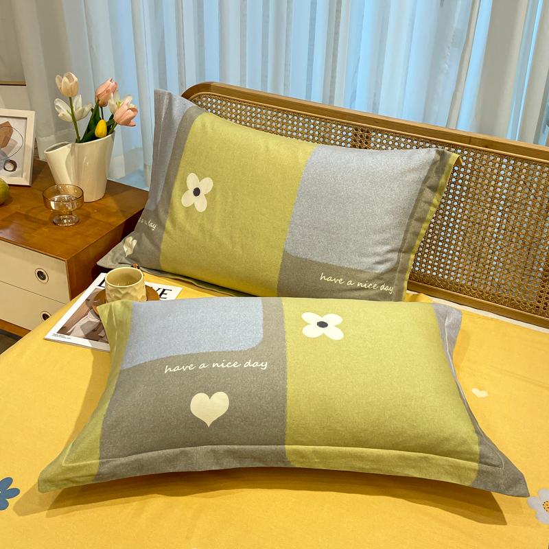2pcs Printed Pillows Cover 100% Cotton Pillowslip capa de almofada Rectangle Pillowcase 48x74cm Cushion Covers Home Pillow Cases