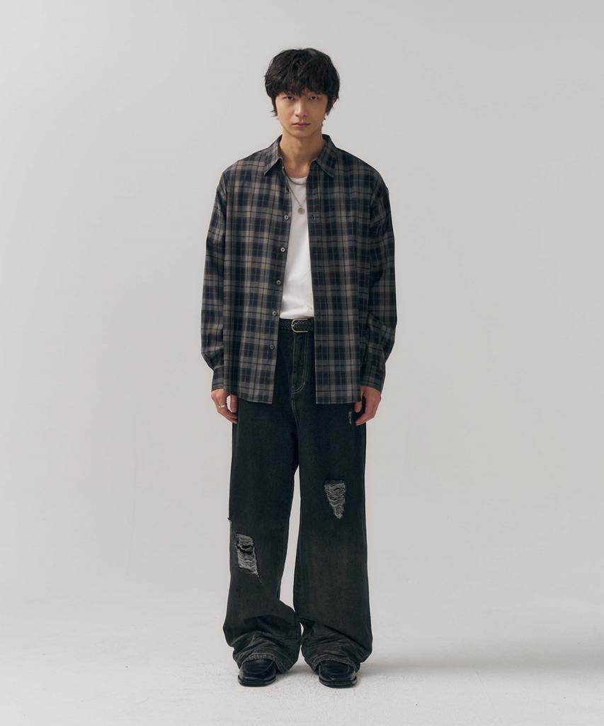 MINAV Tone-Out Lifestyle Denim Pants [Black]