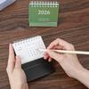 2 Pcs Small Desk Calendar 2026 Mini Desk Calendar July 2025 to Dec 2026 Standing Flip Small Desks Calendars 250 GSM Thick Paper Twin-Wire Binding for