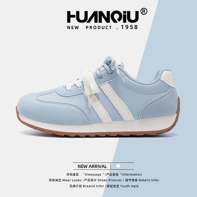 Global Platform German Training Shoes Women's ZHQ3786 New Versatile Comfortable Soft Sole Light Casual Student Board Shoes Women