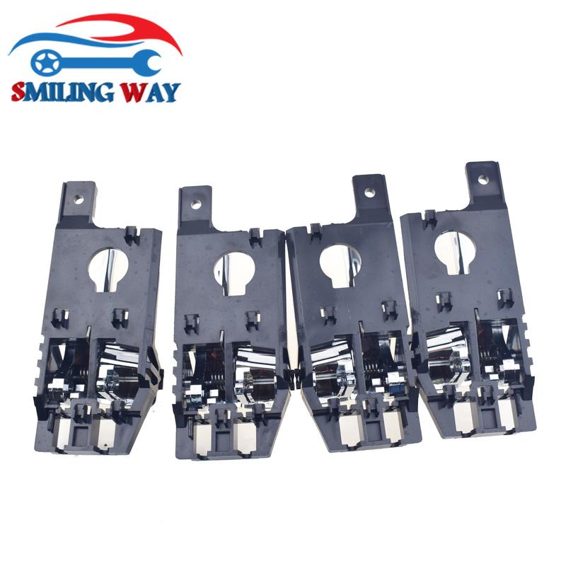 8pcs Chrome Black Outside & ide Door Handle Front Rear Left Right For Kia Sportage 2.0L 2.7L 2005 2006 2007 2008 2009 2010