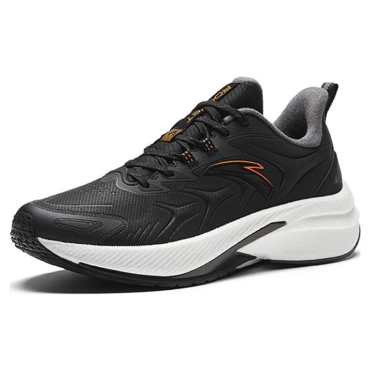 New Anta Rocket 5.0 Cushioning Wear Resistant Mid Top Running Shoes Men's Black White 112345523-11