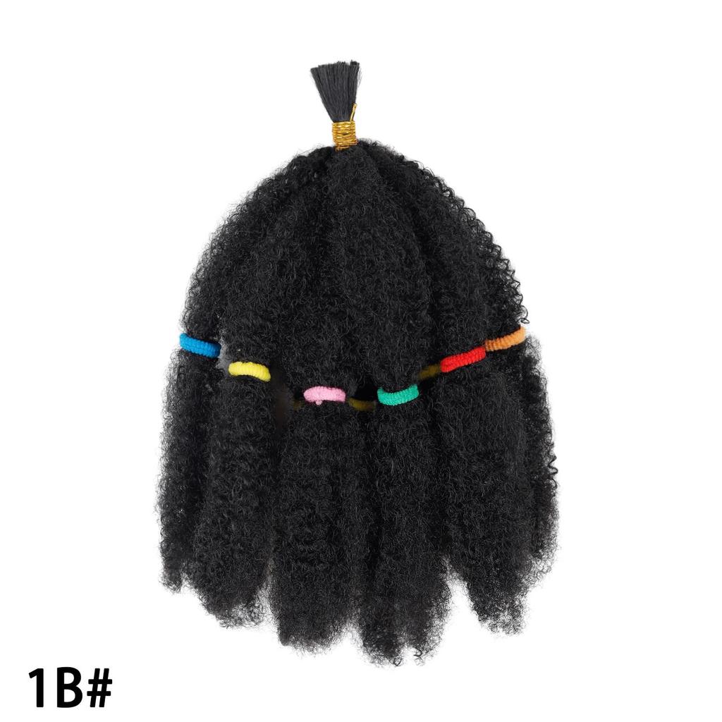 Afro Kinkys Hromadné Prodlužování Vlasů Kinky Kudrnaté Syntetické Vlasy na Copánky Oprava Vlasů Háčkování Dreads Loc Twist Copánky