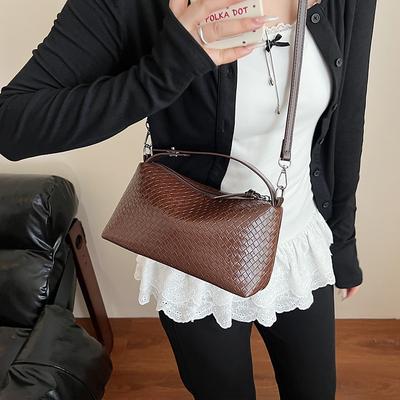 Fashion Niche Handbag Women's New Woven Pattern Versatile Handbag Commuter Shoulder Messenger Bag