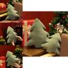 Christmas Tree Plush Cushion With Plant Floral Pattern For Living Room Decor