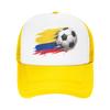 Netz-Sonnenhut Kolumbien Kolumbien Flagge Frühling Trucker-Kappe Für Paar Frauen yk Retro Sonnenschutz K-Pop Rock Baseballkappe