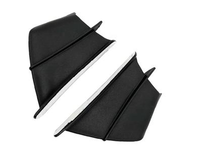 For Spoiler Ninja ZX6R 636 ZX636R ZX6RR ZX1400 ZZR1400 ZZR1100 Motorcycle Winglet Aerodynamic Wings Kit Spoiler Motorcycle Front (Matte Black)