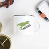Coffee Tea Enamel Mug Father's Day Enamel Mug White Handled Cup Drink Water The Best Original and Fun Father's Day Gift