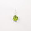 August Peridot Gemstone Sterling Silver Friendship Day Wedding Wife Gift Pendant PP-8-5