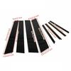 Car Pillar Posts Window Door Moulding Trims Cover Stickers Decal Glossy Black Exterior Accessories Fit For Honda Civic 2012-2015