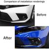 AT-Car Front Fog Light Lamp Cover Trim Bumper Protector Decoration For Honda Civic 11Th Gen   Parts Component