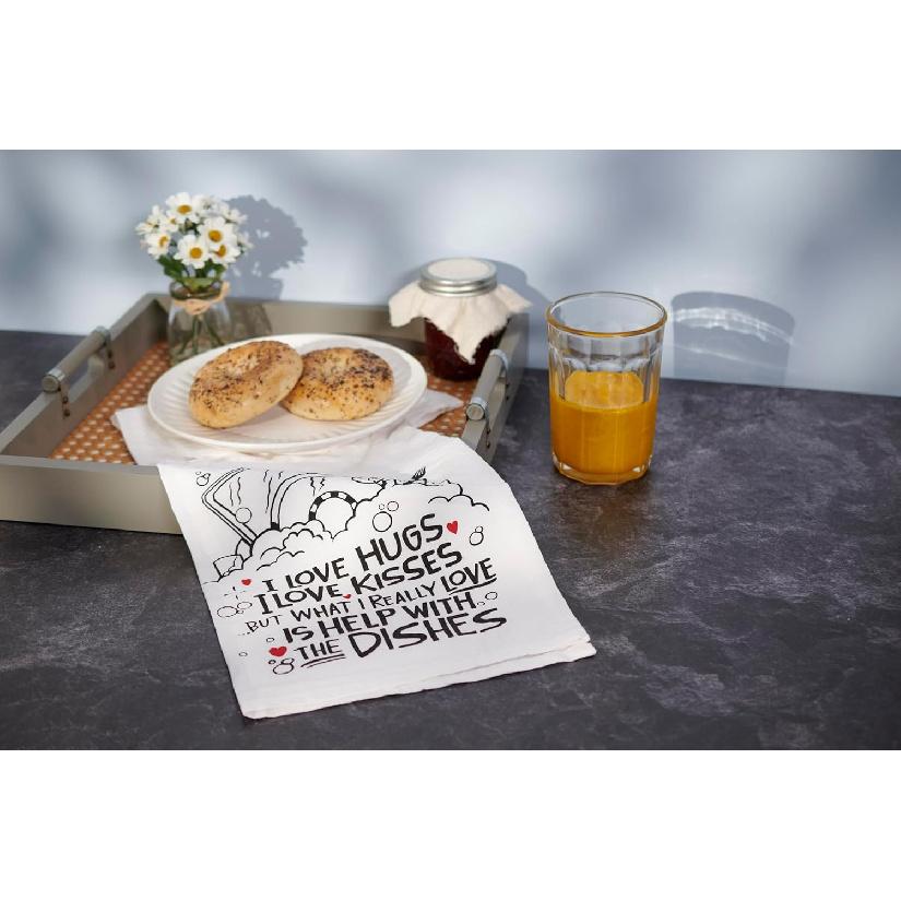 

Primitives by Kathy I Love Hugs Kitchen Towel