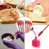 3-teiliges Doppelkopf-Mini-Silikonspatel-Set für dünne Schminkgläser, Butterkuchenspatel, verlängerte Gläser, Kuchencreme, Marmeladenschaber, Spachtel