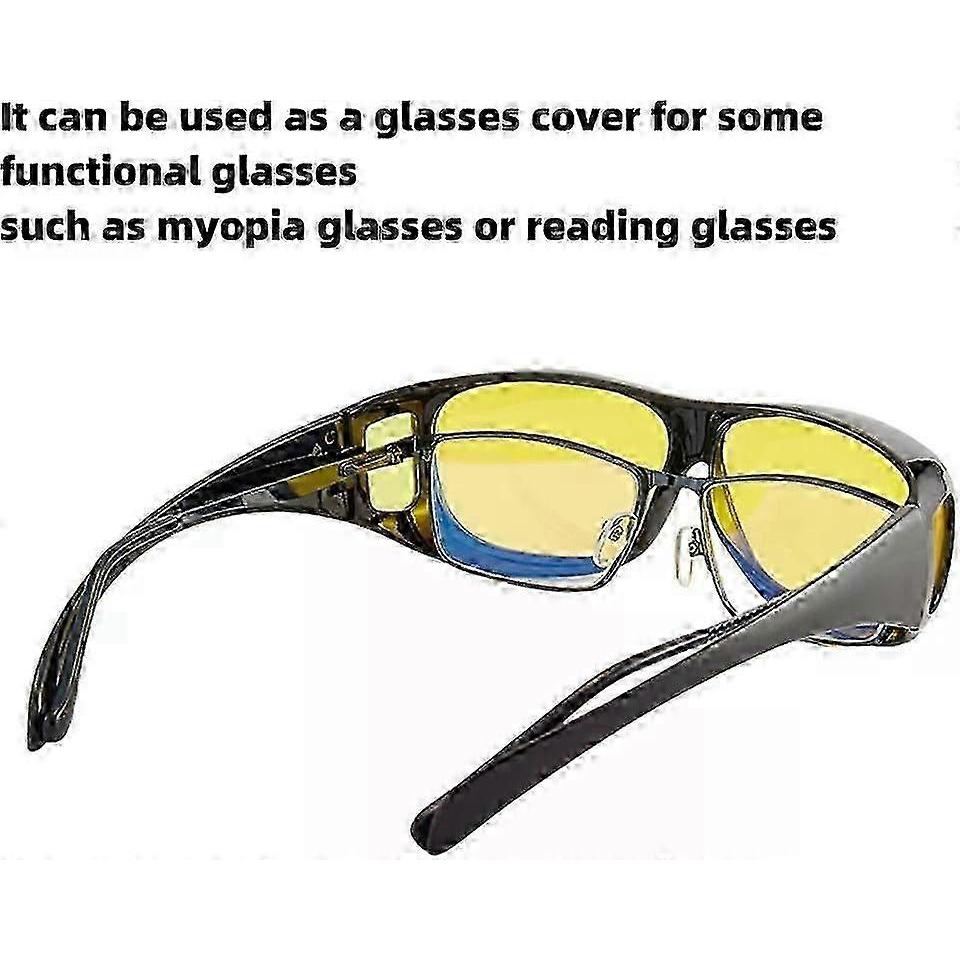 Macular Degeneration and Glaucoma Vision Support Glasses for Men and Women, with Anti-Glare, UV Protection