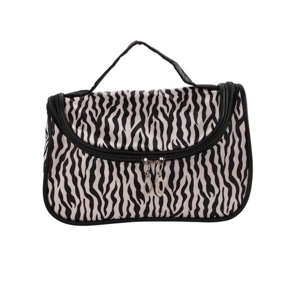 

Toiletry Organizer Geometric Makeup Bags Korean Style Strip Pattern Cosmetic Bag Casual Men чёрный/белый