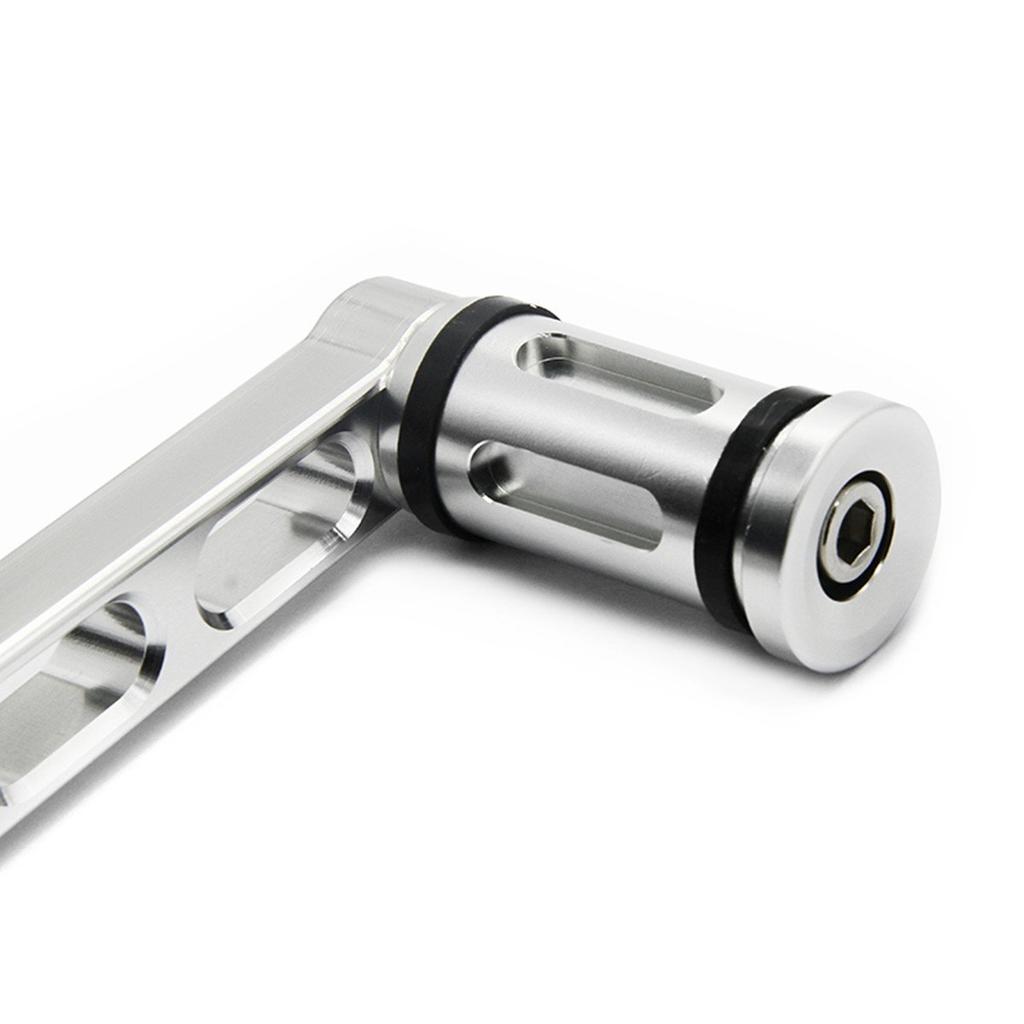 HANSWD for Harley Motorcycle Rearsets CNC Shifter Lever Pedal (Silver)