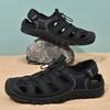 Fashion Breathable Summer Mens Sandals Classic Leather Casual Shoes Outdoor Man Beach Shoes Roman Sneakers Quick Dry Wading Aqua Shoes