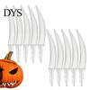 Creative Pumpkin Teeth 16 Pcs Halloween Spooky Insert Jack O Crafting Supplies Lantern Decoration for Home Party School Handicraft Activities