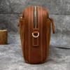 Retro Leather Clutch Bag Unisex Crazy Horse Leather Storage Bag First Layer Cowhide Shoulder Messenger Bag 9458
