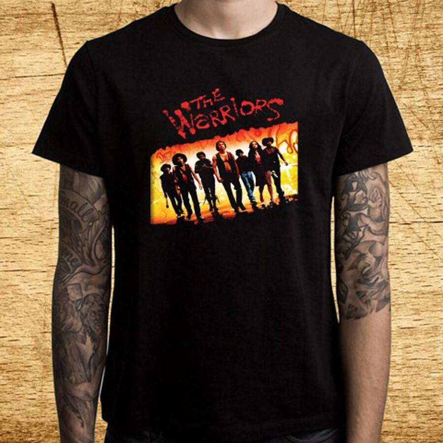 The Warriors Retro Games Movie Men Black T-Shirt Size S-5XL S