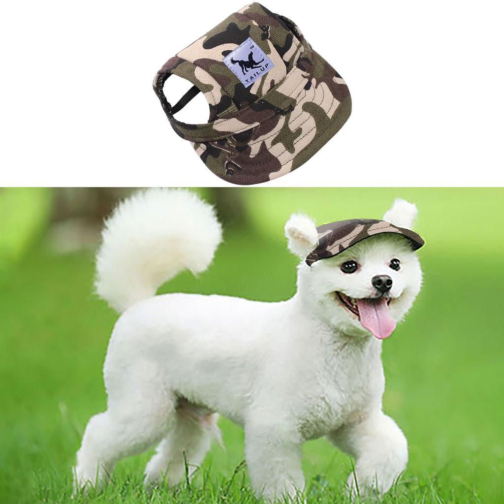  Small Pet Summer Canvas Cap Dog Baseball Visor Hat Puppy Outdoor Pet Cap