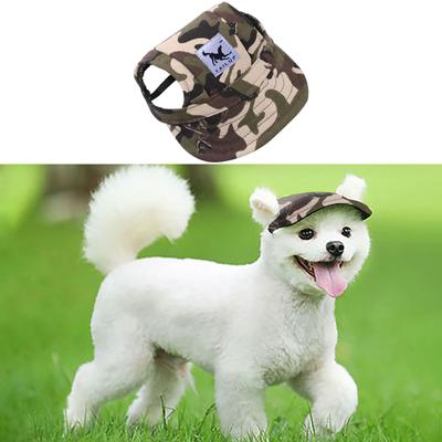 Kleine Haustier Sommer Leinwand Kappe Hund Baseball Visier Hut Welpen Outdoor Haustier Kappe