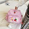Pink Girl Embroidery Strawberry Children's Schoolbag Student Girls Birthday Gift 2023 New Japanese Cartoon Children Backpack