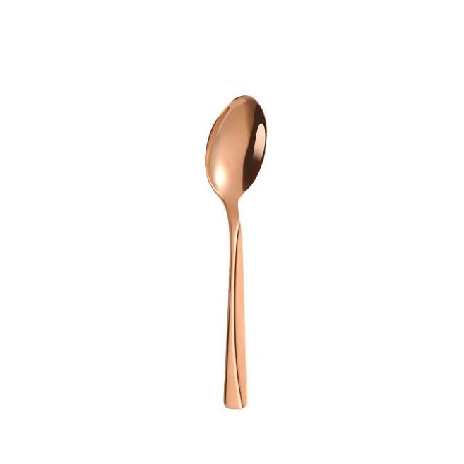 Mirror Finish Rose Gold Plated Stainless Steel Flatware Set Copper Silverware Set Rose Gold Spoon Color Cutlery Set
