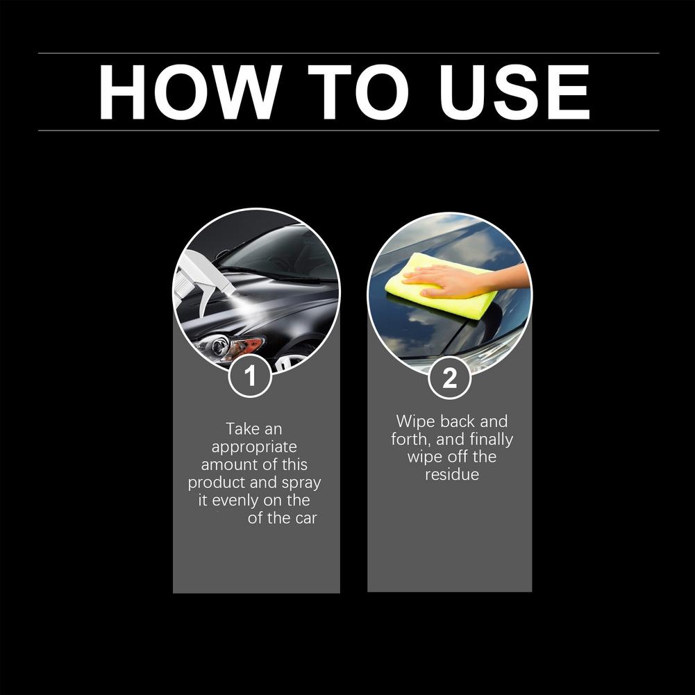 Waterless Car Wash Spray Automobile No Water Cleaning Agent Vehicle Detailing Spray Car Exterior Care Supplies For Most Vehicles