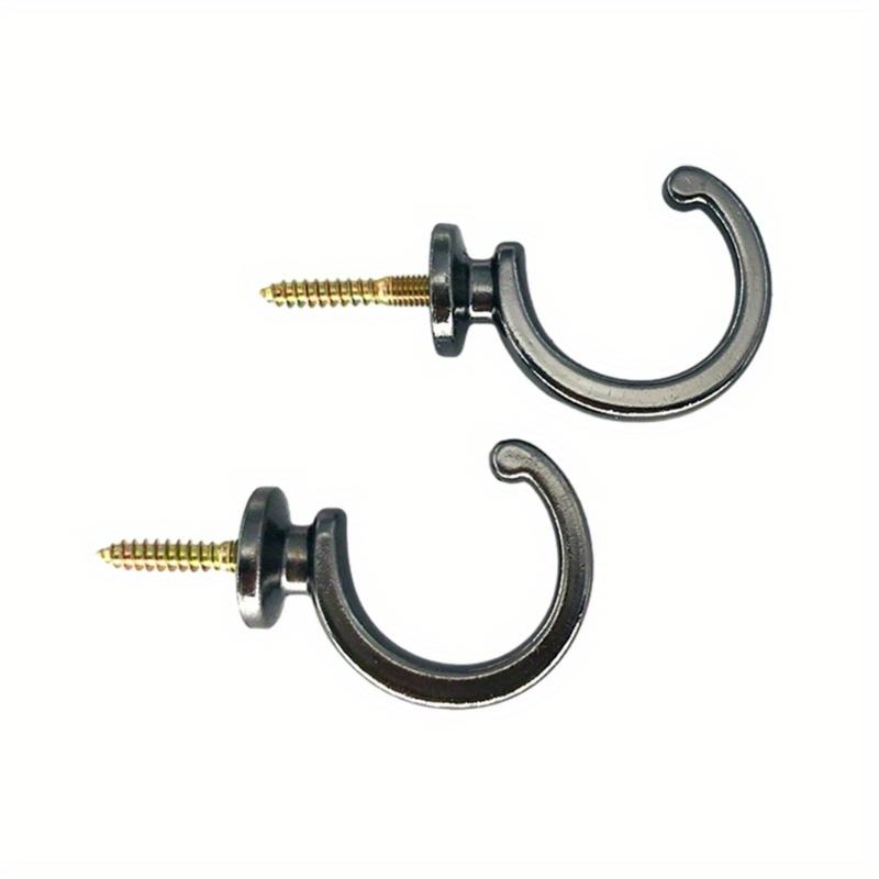 

1 пара Хозяйственная фурнитура Подхват для штор Европейский настенный крючок Пряжка для штор, U-образные крючки для штор Пряжка Аксессуары Ручка на ощупь чёрный