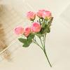 1 Bunch Realistic Handmade Artificial Flower Faux Silk Flower Elegant Artificial Rose Decor for Wedding