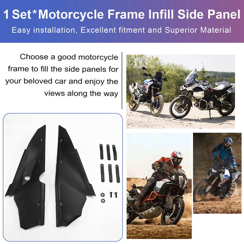 A28G-Motorcycle Frame Infill Side Panel Set Fairing Cover For BMW F900GS ADV F800GS - F850GS F750GS 2018-