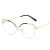 Cat Eye Shape Women Eyeglasses Rhinestone Decoration Stylish Glasses Frame for Women Blue Light Blocking Decorative Glass