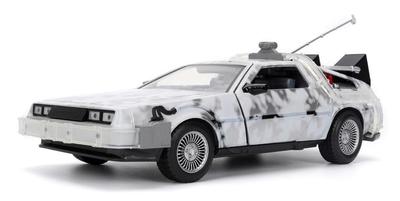 Kyosho Jada Toys Hollywood Rides Zurück in die Zukunft Serie Maßstab Zurück in die Zukunft I Zeitmaschine Gefrorene Version mit Kompletter Figur JADA36145 1/24