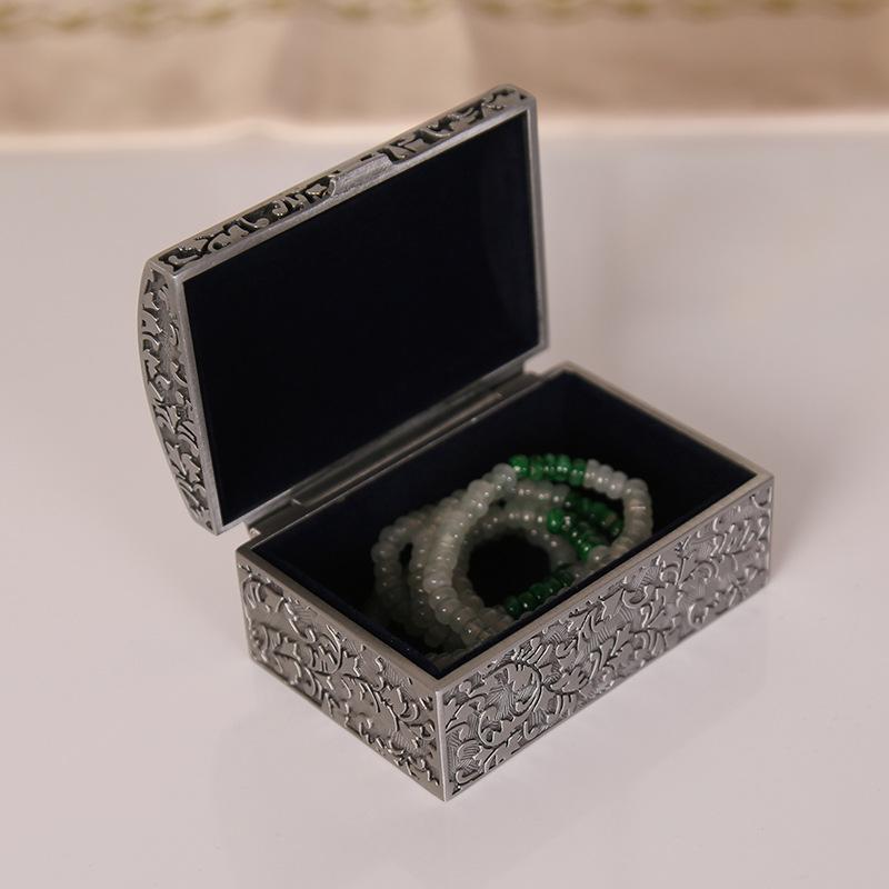 Zinc Alloy European Creative Retro Classic Treasure Box Jewelry Storage Box Small Ring Earrings Bracelet Jewelry Box